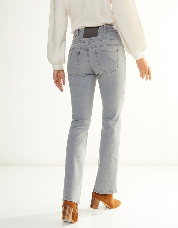 Jean coupe boocut taille haute - entrej. 75 cm (gris) Jean coupe boocut taille haute - entrej. 75 cm (gris)