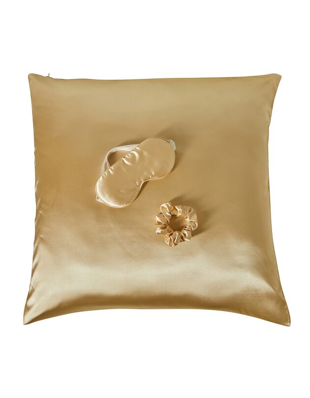 Coffret sommeil en satin (beige)