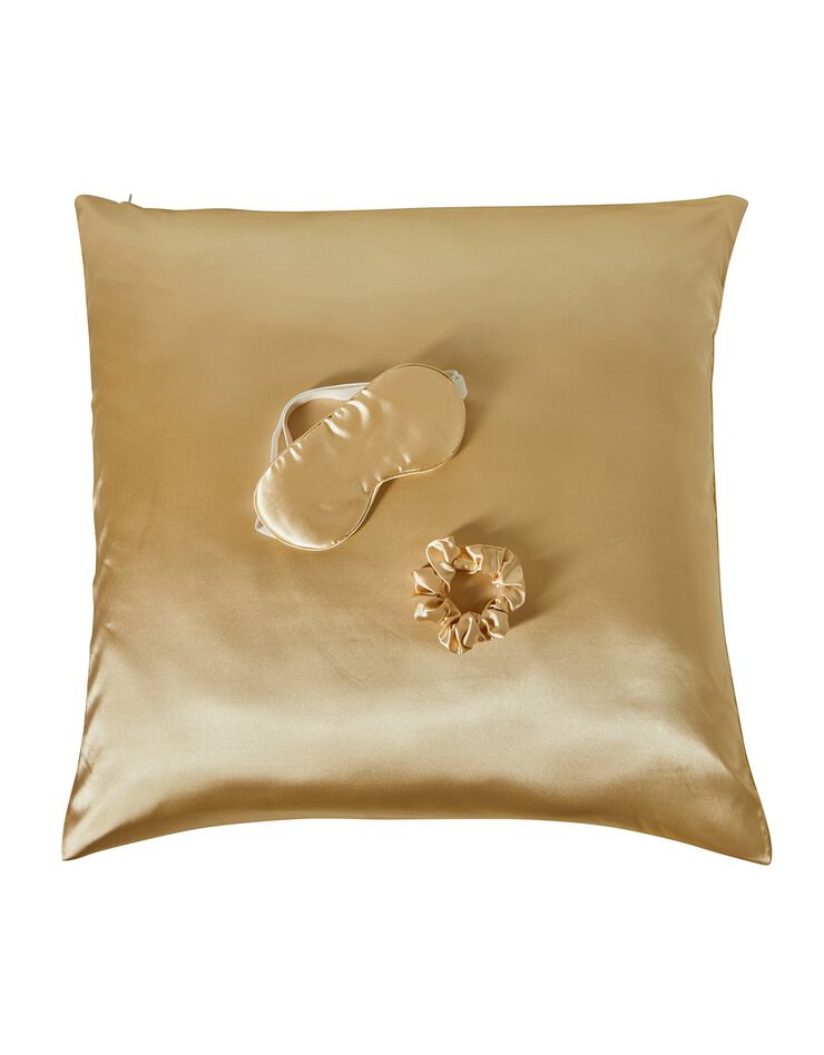 Coffret sommeil en satin (beige)
