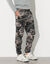Pantalon molleton cargo bas resserrés (gris camouflage)