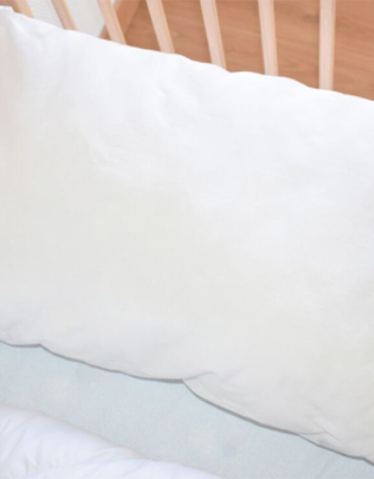Oreiller extra plat enfant coton biologique (blanc)