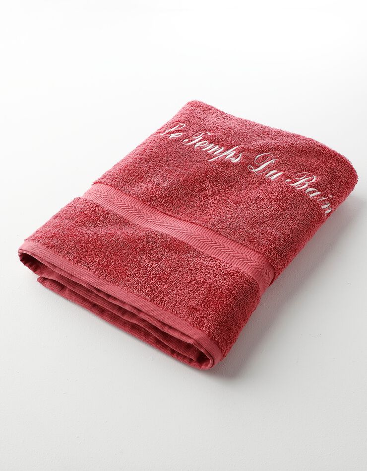 Serviette éponge personnalisable confort moelleux (framboise)