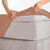 Drap-housse uni percale 72 fils/cm&sup2; - bonnet 40 cm (praline)