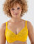 Soutien-gorge minimiseur microfibre et tulle brodé avec armatures - lot de 2 (marine + citron)