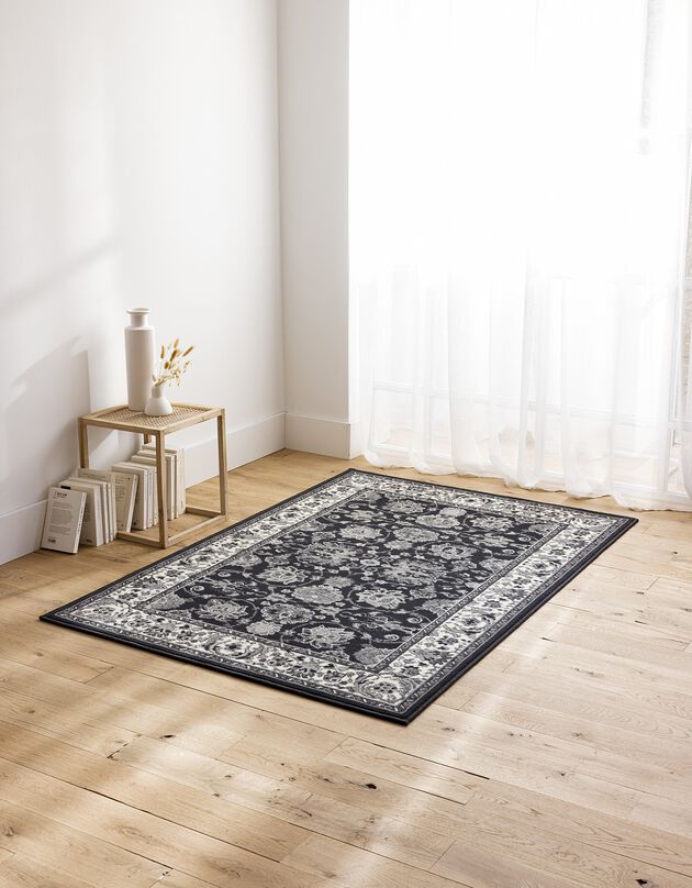 Tapis motifs perse (gris anthracite)