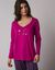 T-shirt de pyjama manches longues imprimé Estrella  (fuchsia)