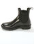 Bottines de pluie chelsea, semelle crantée (noir)
