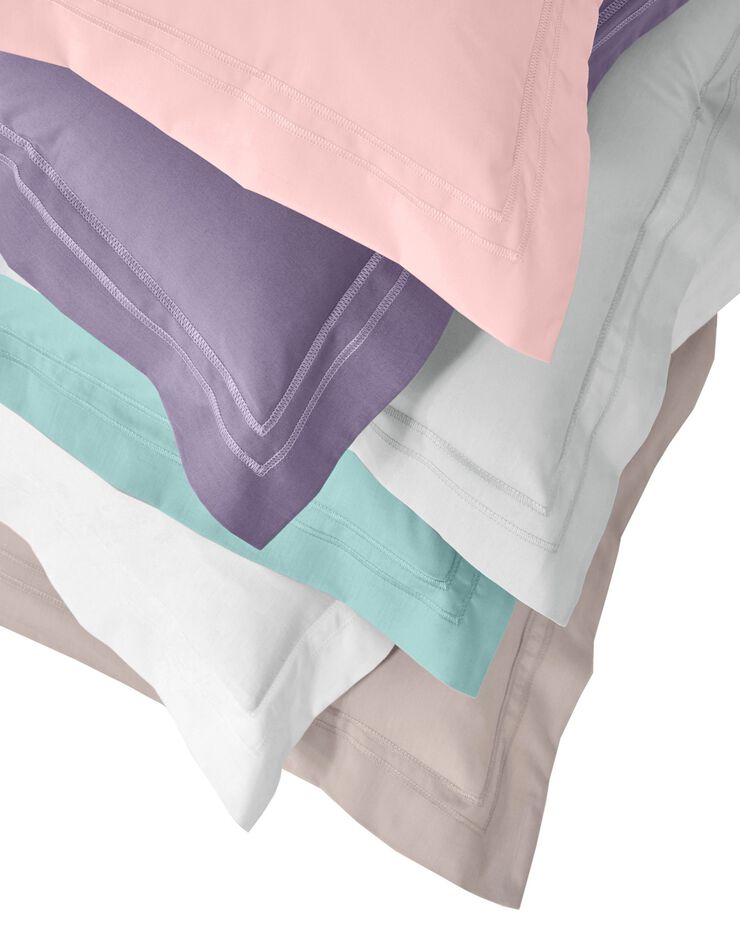 Linge de lit uni percale (rose poudré)