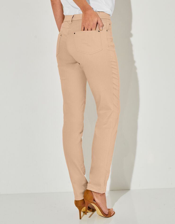 Pantalon stretch coutures affinantes (sable) Pantalon stretch coutures affinantes (sable)
