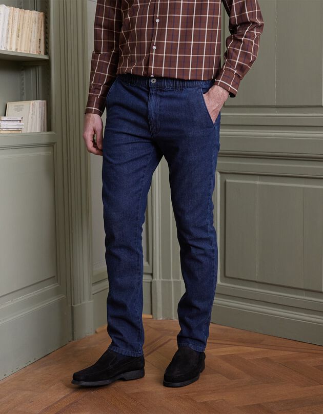 Jean coupe ville grand confort ceinture élastiquée (brut)