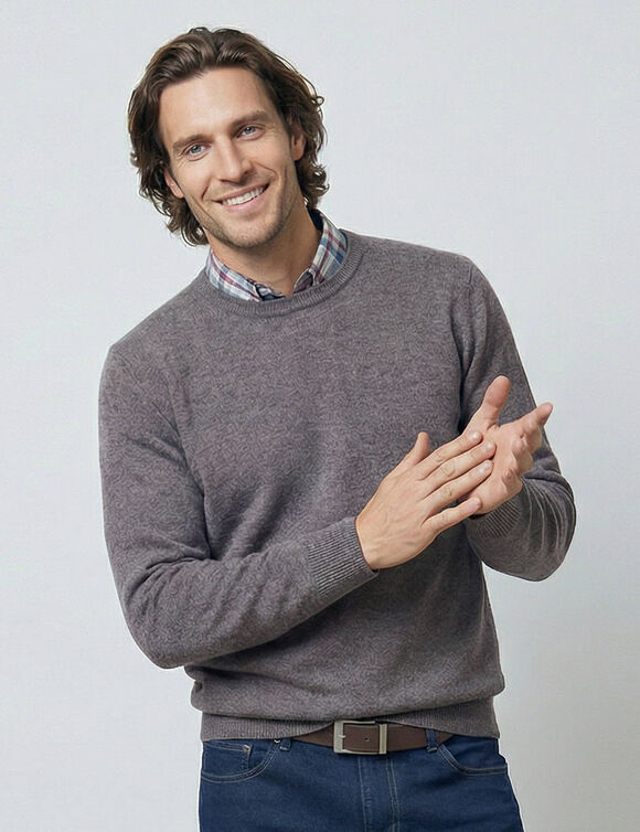 Pull uni col rond (anthracite)