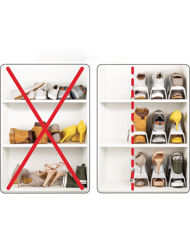 Range chaussures réglable (gris) Range chaussures réglable (gris)