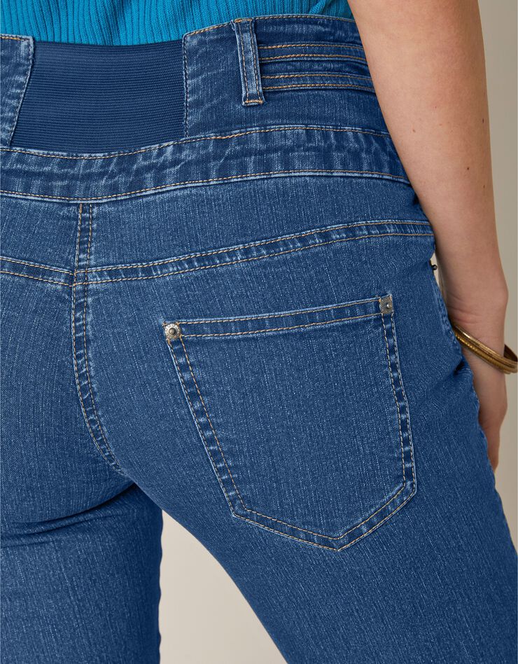 Jean coupe droite taille haute - grande stature (stone)