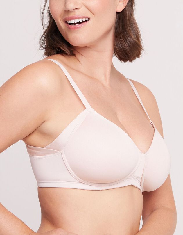 Soutien-gorge foulard coques Just Smooth - sans armatures (poudre)