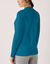 T-shirt thermique col montant - manches longues (bleu p&eacute;trole)
