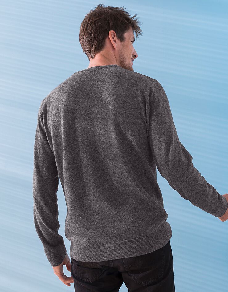 Pull col rond 80% laine (anthracite) Pull col rond 80% laine (anthracite)