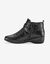 Low-boots confort compensées et zippées (noir)