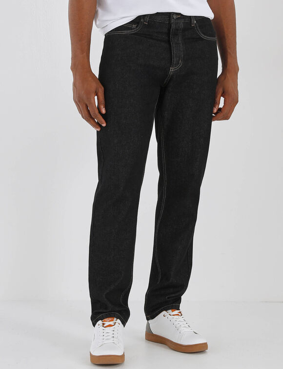 Jean droit basique 100% coton - L28 (black)