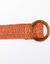 Ceinture raphia élastiquée écru/orange (écru / orange)