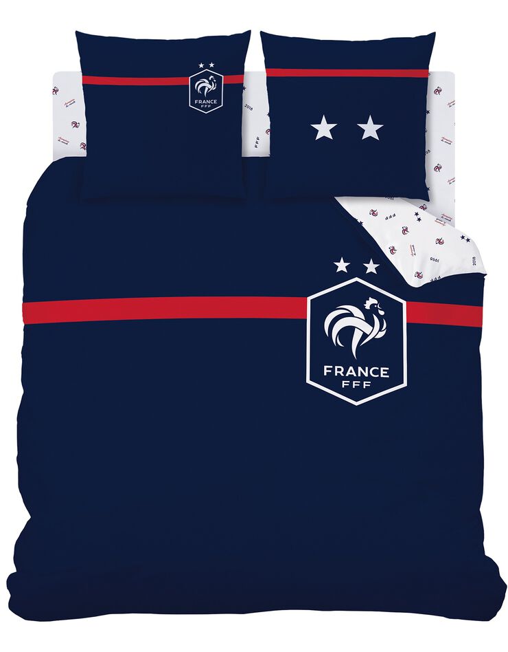 Parure de lit FFF Challenge - coton (bleu)