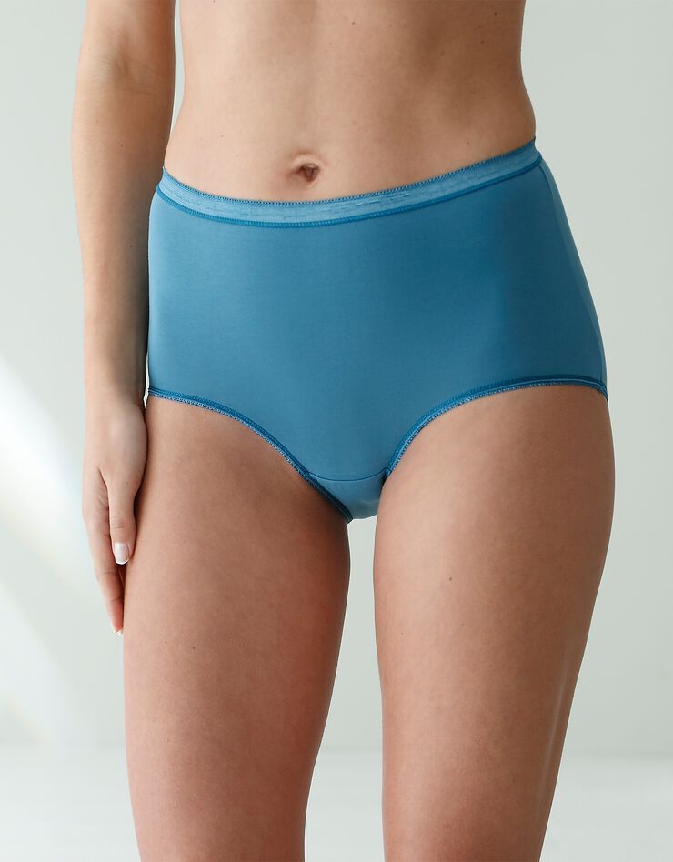 Culotte super maxi basique - lot de 3 (orange + bleu + bleu canard) Culotte super maxi basique - lot de 3 (orange + bleu + bleu canard)