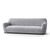Housse bi-extensible microfibre gaufr&eacute;e graphique pour fauteuil et canap&eacute; (gris)