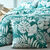 Linge de lit Paddy imprimé feuillage, coton (eucalyptus)