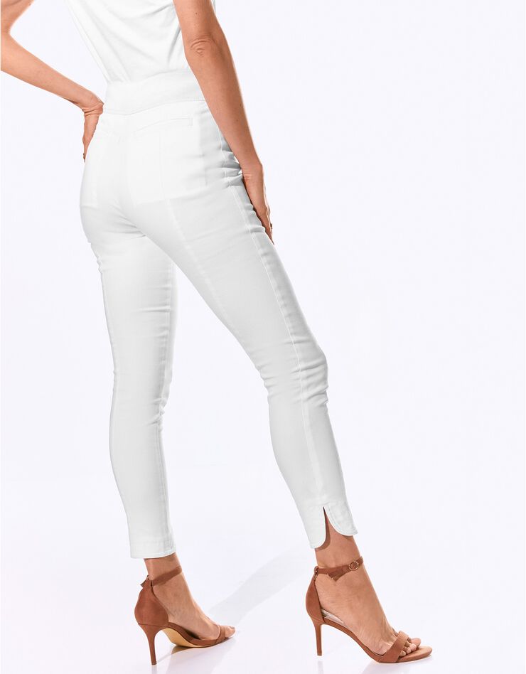 Jegging coupe 7/8ème fuselée ultra strech (blanc) Jegging coupe 7/8ème fuselée ultra strech (blanc)