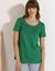 T-shirt macramé manches courtes (vert menthe)
