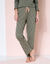 Pantalon pyjama imprimé "Bohème" (kaki)