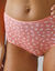 Culotte forme maxi en coton stretch imprimé fleuri - lot de 10 (émeraude / corail)