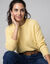 Pull maille fantaisie (jaune p&acirc;le)