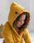 Peignoir de bain déguisement enfant poussin éponge coton - 340 g/m² (jaune)