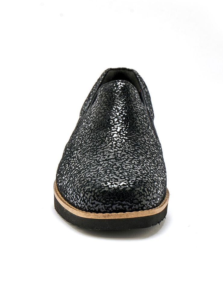 Sans-gêne élastiqués Grande largeur en cuir fantaisie (noir) Sans-gêne élastiqués Grande largeur en cuir fantaisie (noir)