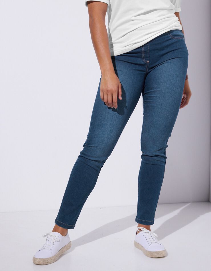 Tregging denim ventre plat (stone) Tregging denim ventre plat (stone)