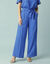 Pantalon large fluide Spécial Petites (bleu dur)