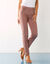 Pantalon stretch coutures affinantes (taupe)