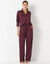 Pyjama doux colo polo (aubergine)