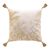 Coussin carré imprimé tropical (naturel)