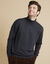 Pull col roulé en laine mélangée (anthracite)
