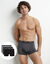 Boxer - lot de 3  (noir + gris)