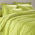 Linge de lit uni coton (vert pomme)