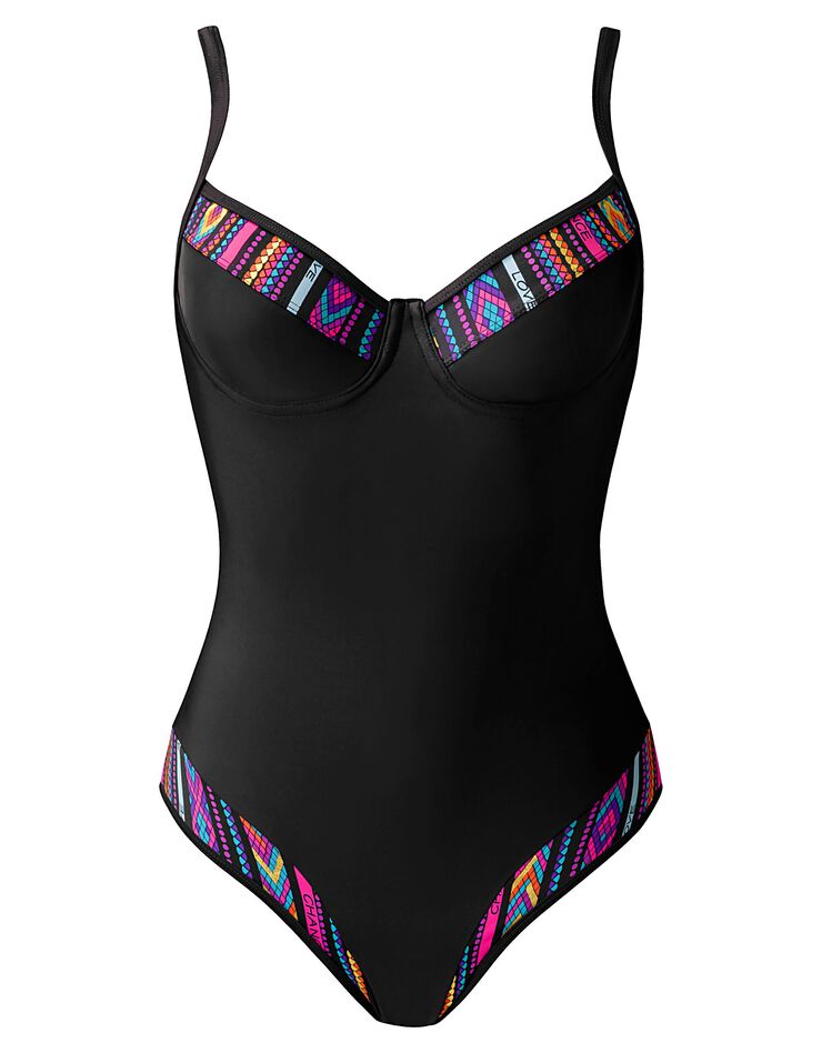 Maillot de bain 1 pièce Olmetto amincissant - avec armatures (noir) Maillot de bain 1 pièce Olmetto amincissant - avec armatures (noir)