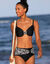 Haut de maillot de bain avec armatures drapé uni (noir)