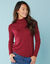 Pull col roulé, Spécial Petites (grenat)