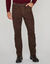 Pantalon droit 5 poches &eacute;lastiqu&eacute; c&ocirc;t&eacute;s - L28 (marron)