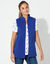 Veste polaire zippée sans manches (bleu dur)