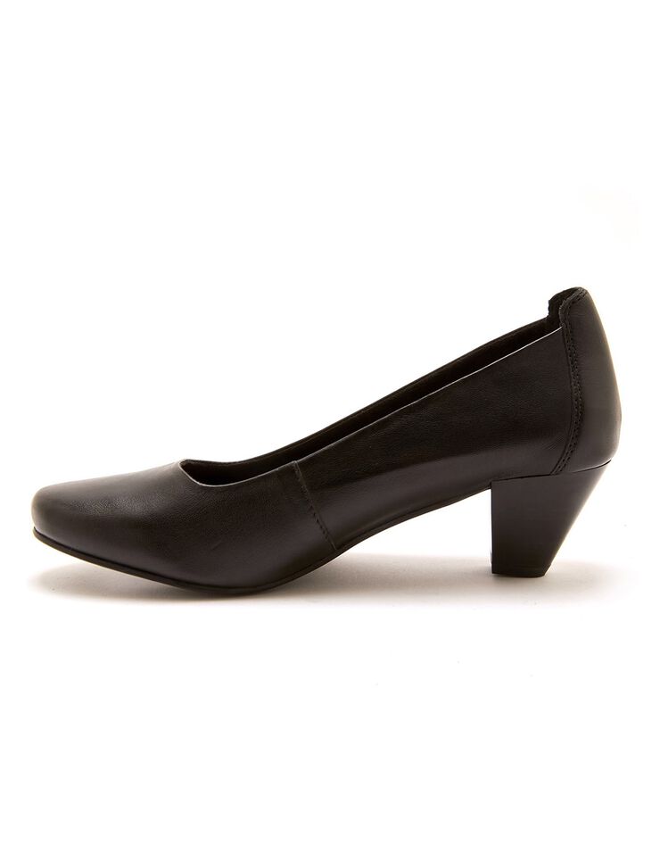 Escarpins largeur confort en cuir - noir (noir) Escarpins largeur confort en cuir - noir (noir)