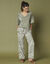 Pull loose maille brillante (kaki)