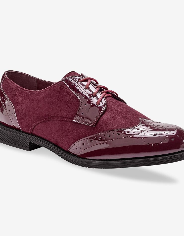 Derbies vernis bi-matière (bordeaux) Derbies vernis bi-matière (bordeaux)
